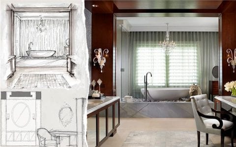 Luxurious bathroom designed by Marc-Michaels Interior Design