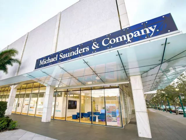Exterior of Michael Saunders & Company office building