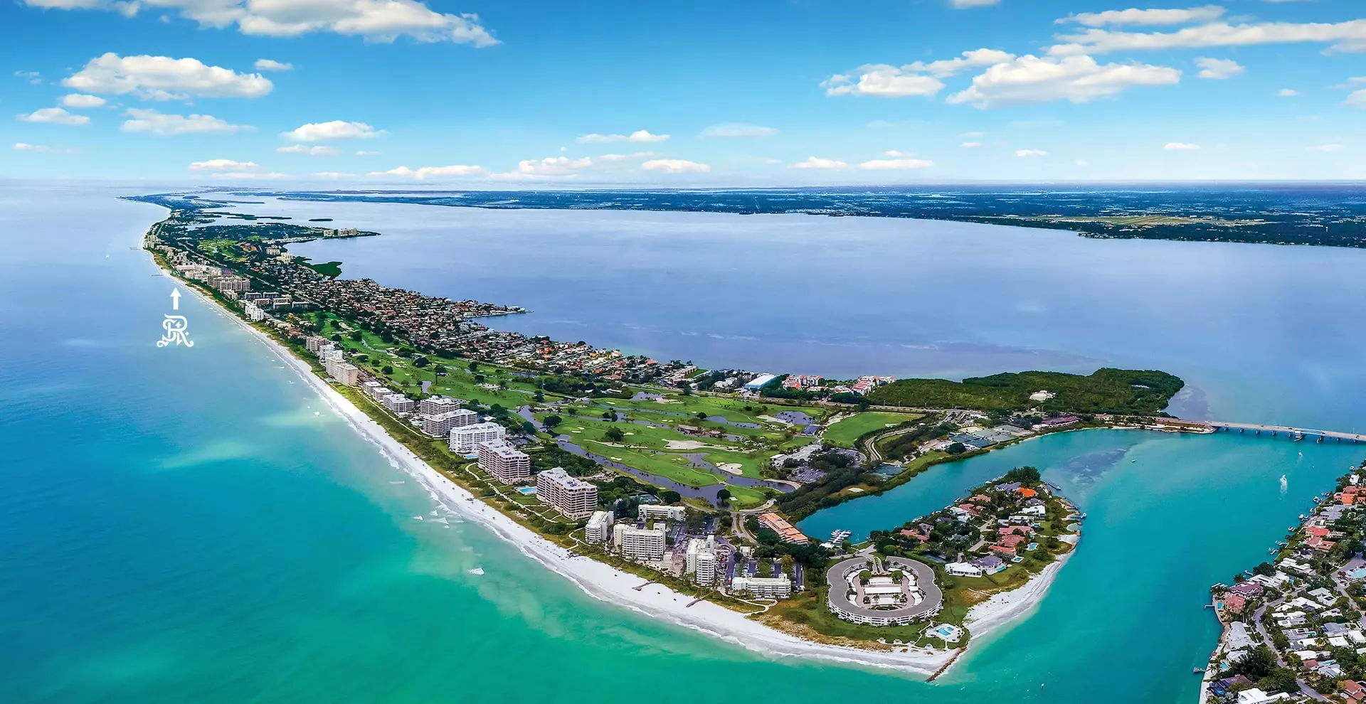 Aerial view of Longboat Key Florida